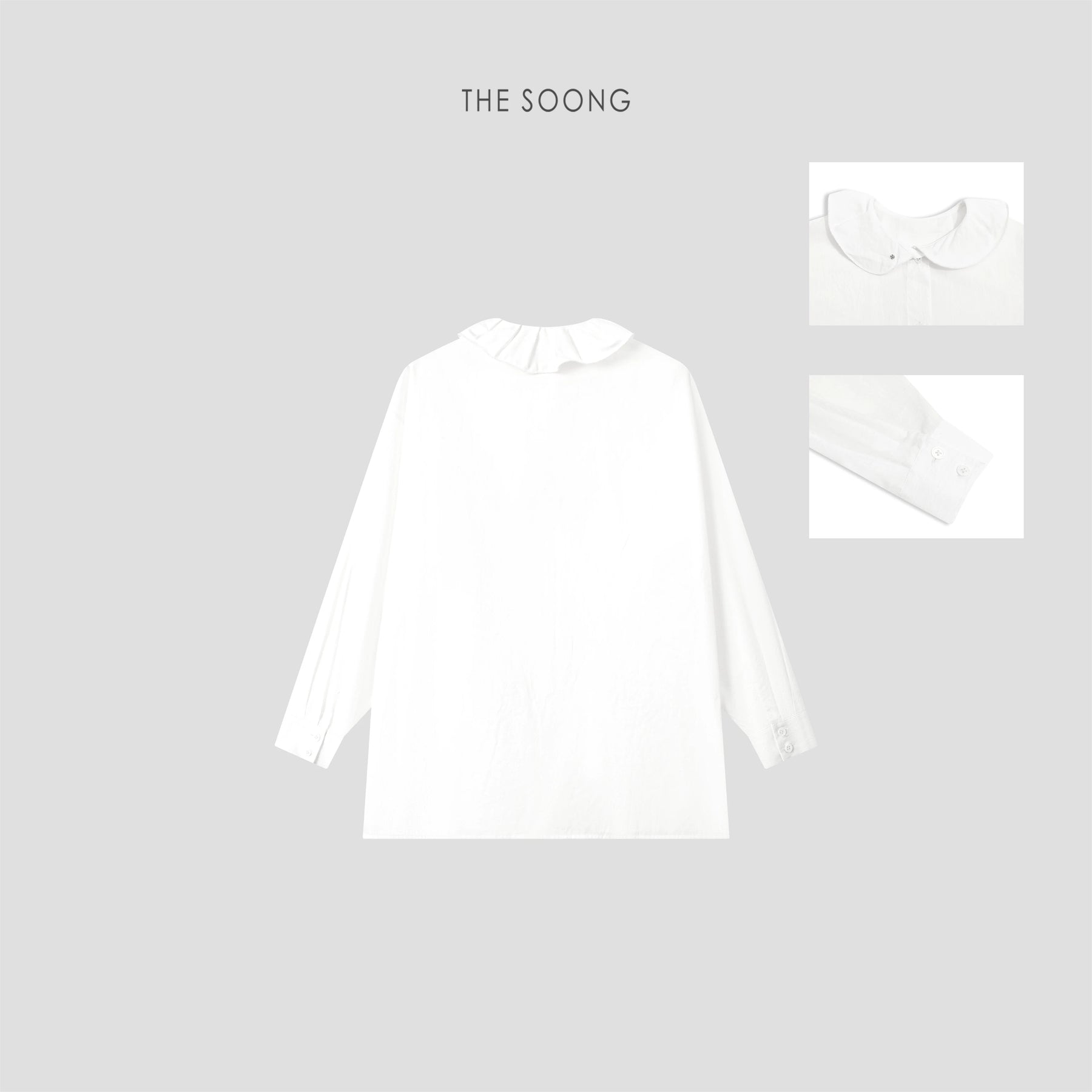 THESOONG/Herringbone Shirt Linen-Cotton Comfortable Herringbone Double-Layer Collar Shirt Jacket for Spring and Summer 8660