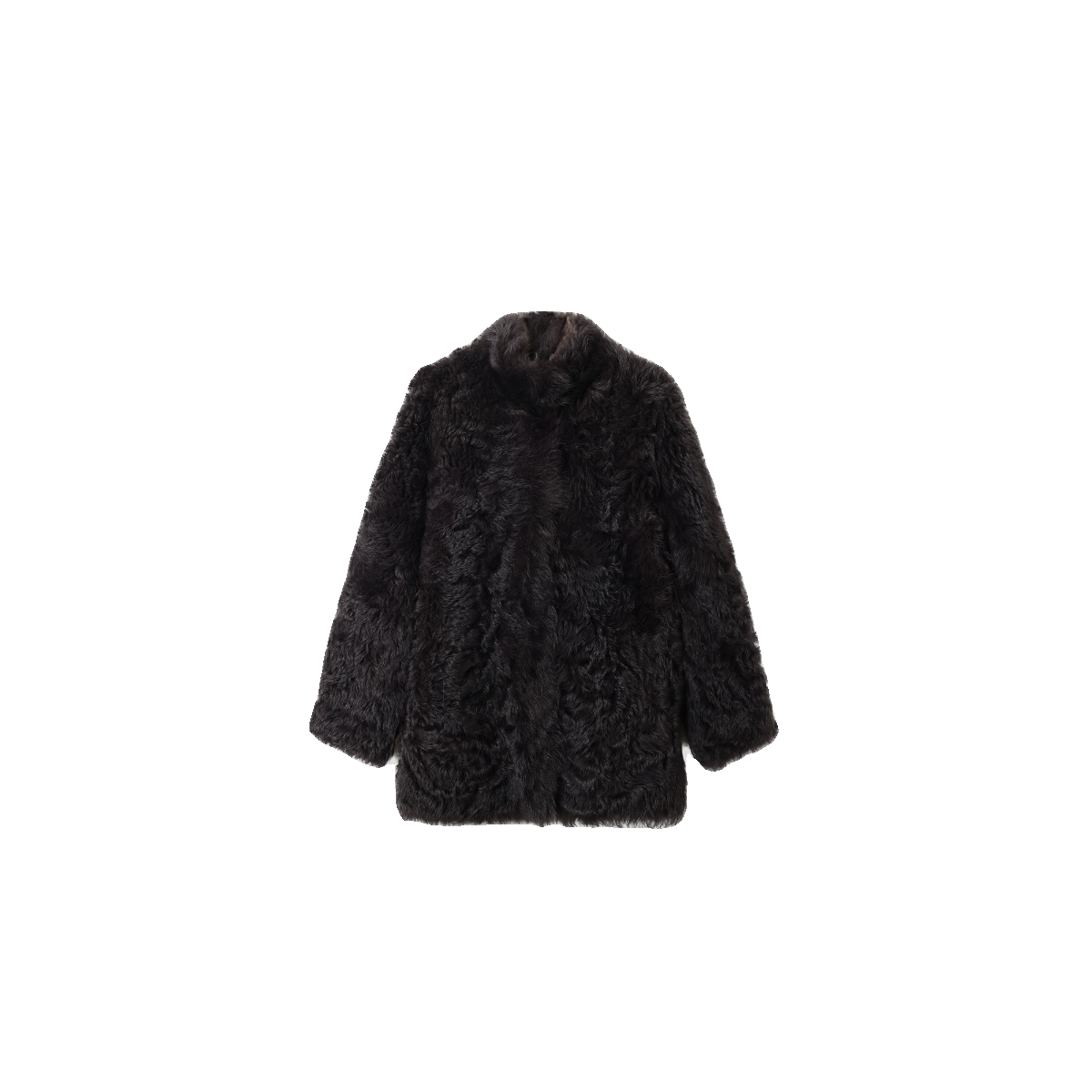 THESOONG / Imported Spanish Toscana Half-Collar Sheepskin Coat