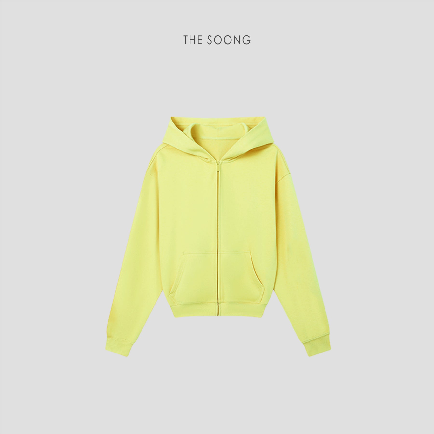 THESOONG/"Live Your Way" High-Count Soft Cotton Short Zipper Hoodie for Women 9302
