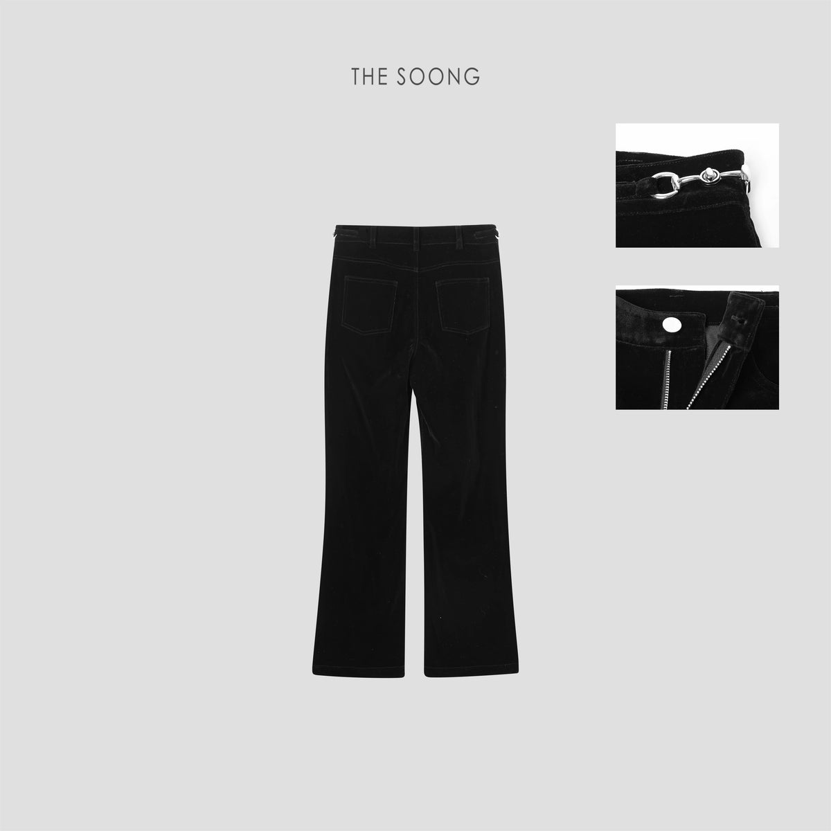 【Clearance】Velvet Pants Autumn/Winter heavy-duty full stitching warm mid-waist casual women's pants 7423