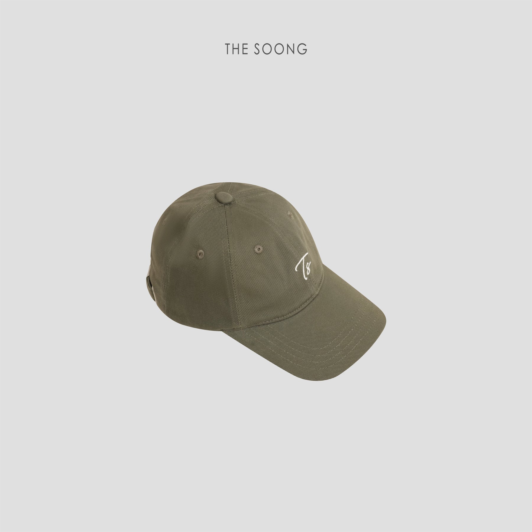 THESOONG/ 'Relaxed Daily' Cotton Comfortable TS Color-contrast Embroidered Casual Baseball Cap 9356