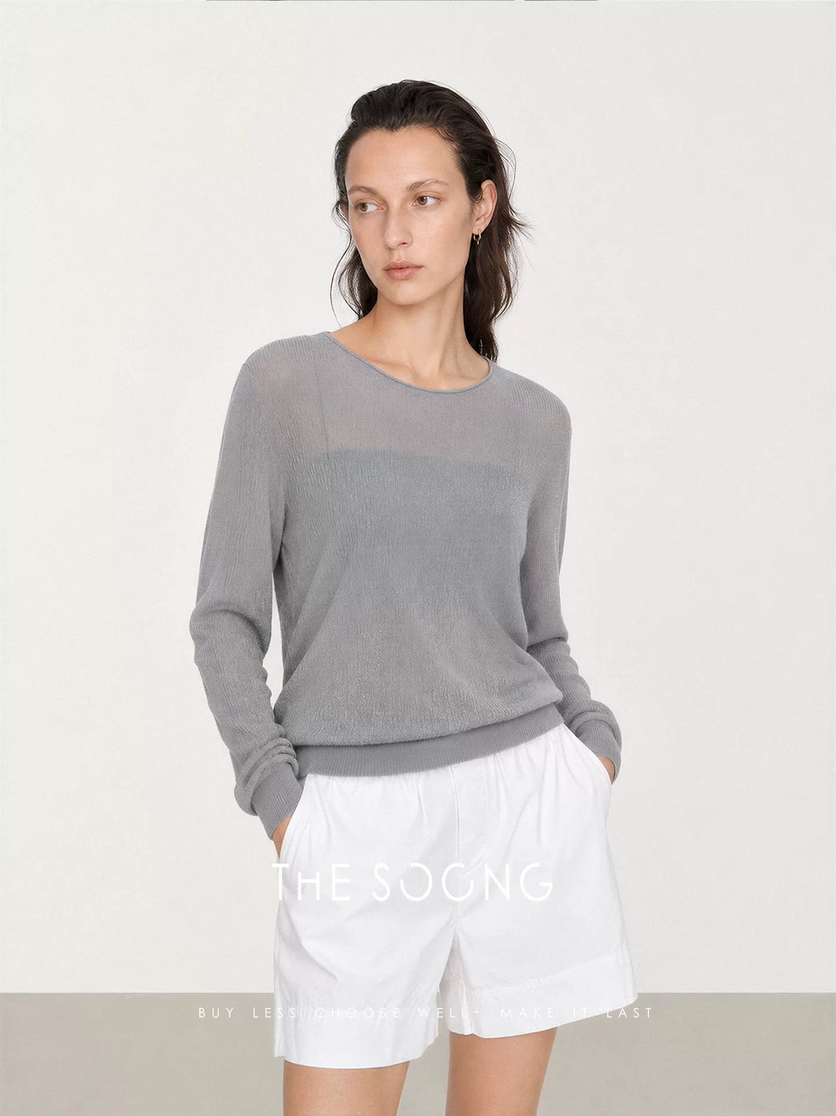 THESOONG/ Summer Thin Cotton Soft Crease Relaxed Fit Sporty Casual A-line Shorts for Women 4638