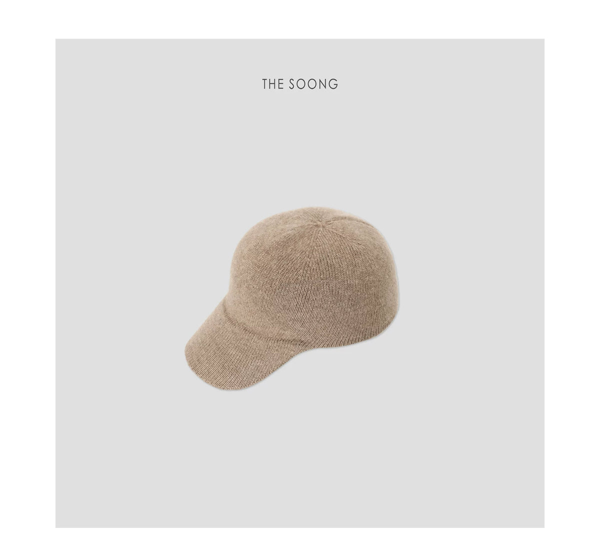 THESOONG/Alashan Chifeng Cashmere Fine High-Density Stretch Silk Knit Warm Women's Newsboy Cap 7845