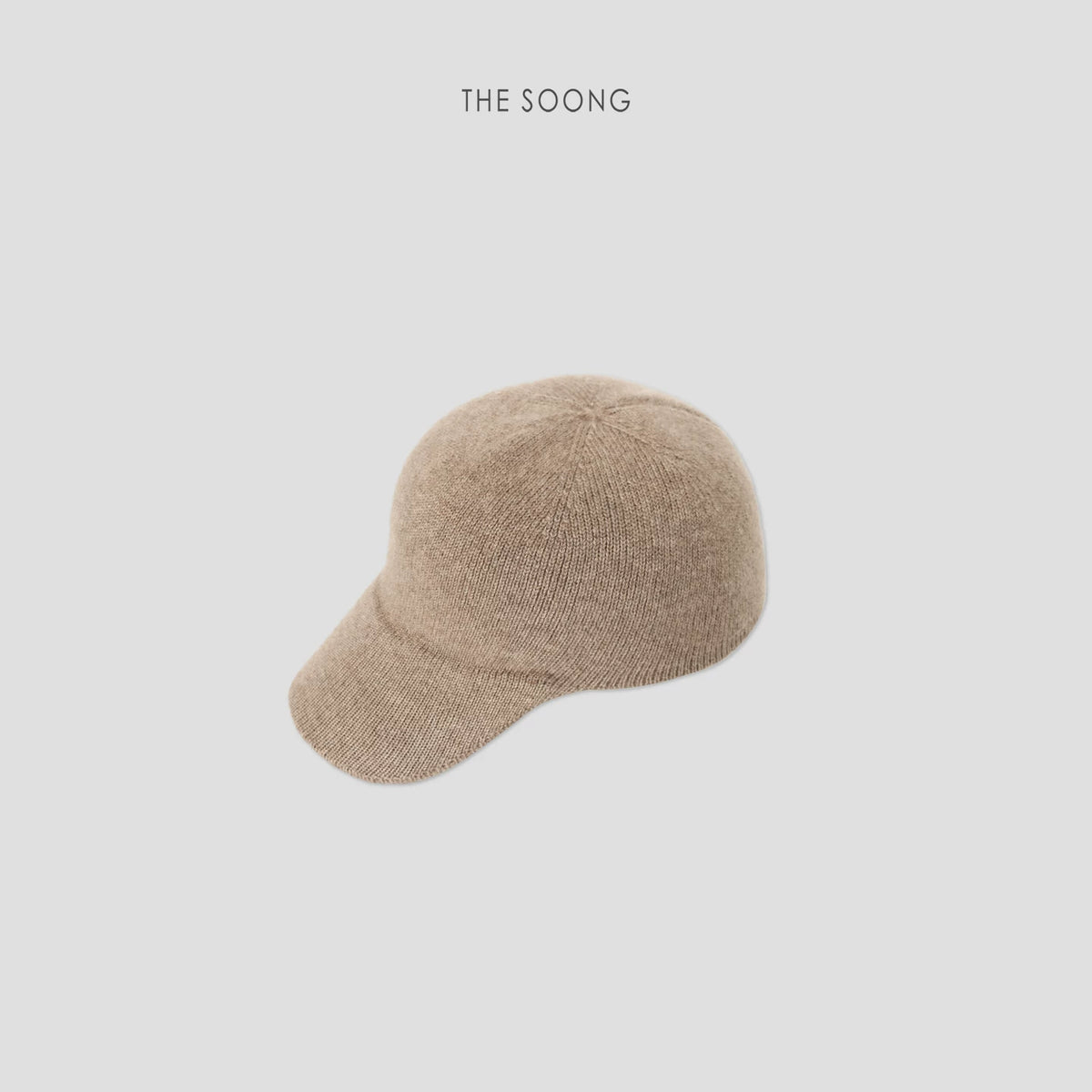 THESOONG/Alashan Chifeng Cashmere Fine High-Density Stretch Silk Knit Warm Women's Newsboy Cap 7845