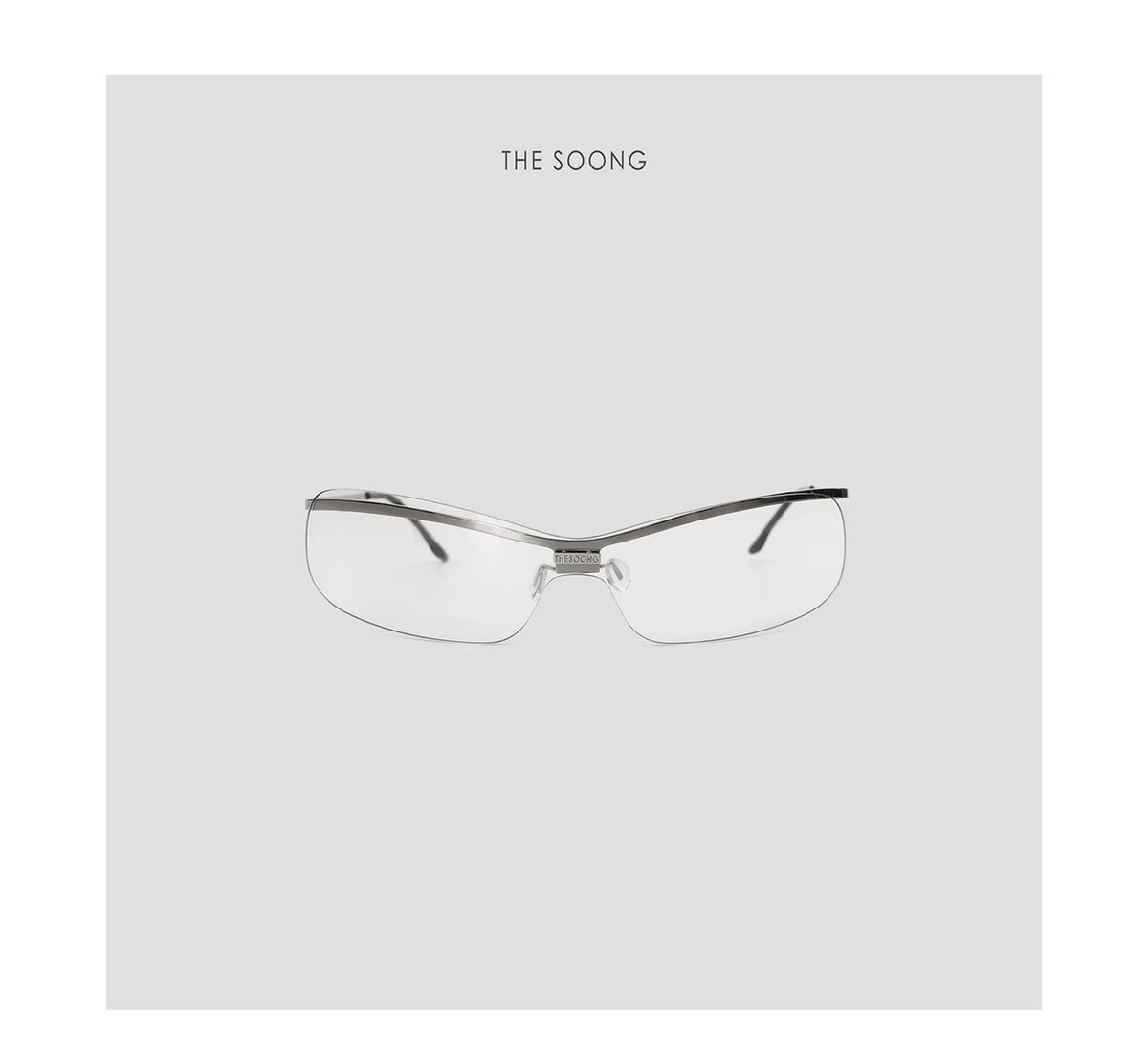 THESOONG/Futuristic goggles niche design versatile women's sunglasses 7113
