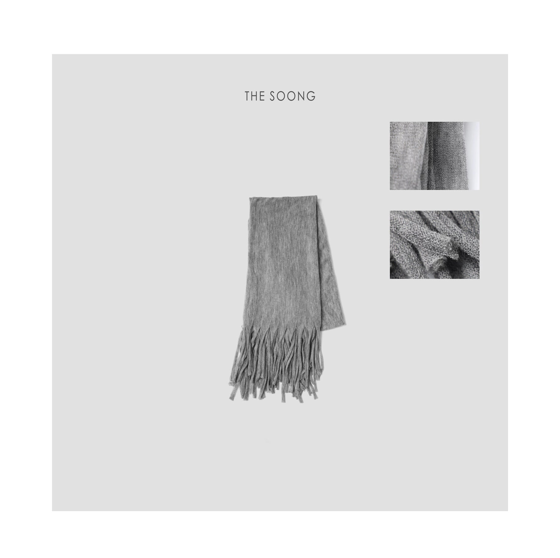 THESOONG/ 100% water-soluble cashmere, breathable, sun protection, air-conditioning resistant scarf, high-end versatile shawl 3769
