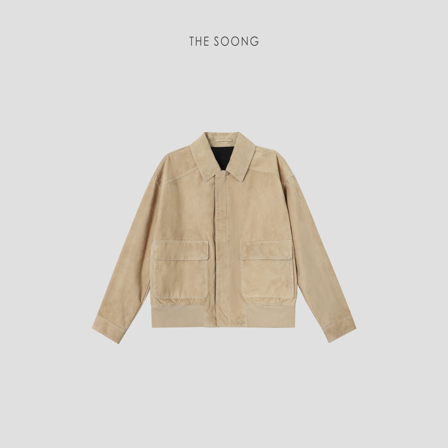 THESOONG/ 'Dune' Imported Sudan Lambskin Composite Soft and Tough Original Leather Short Jacket for Women 9141