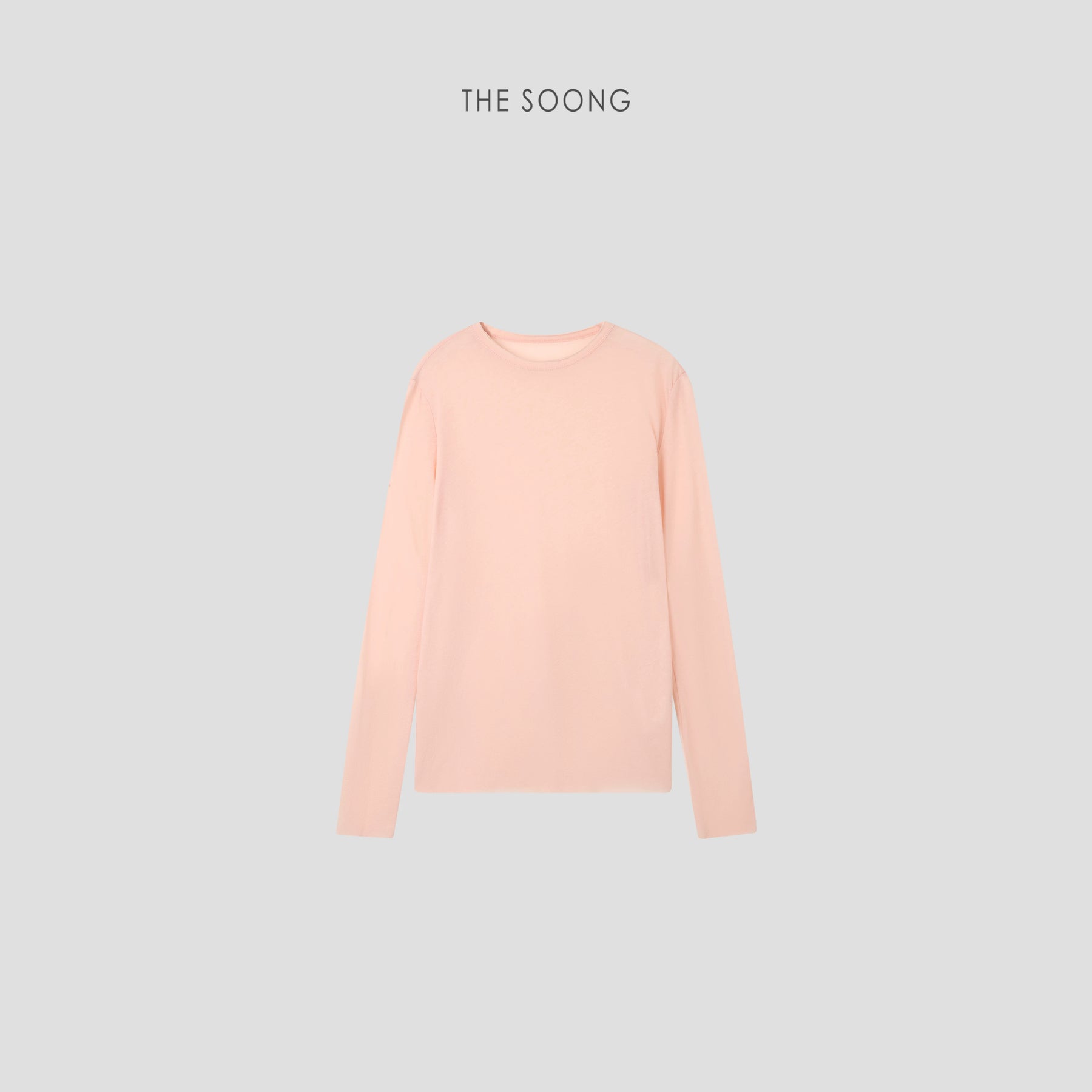 THESOONG / Soft-feel mask T, ultra-light 100% cotton breathable relaxed-fit long sleeve T-shirt for women 7181