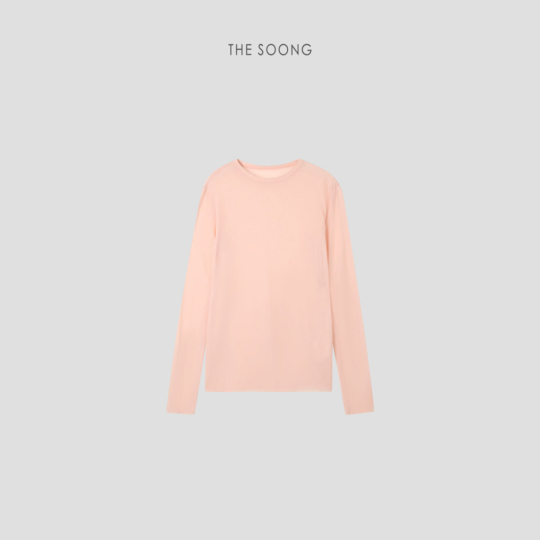 THESOONG / Soft-feel mask T, ultra-light 100% cotton breathable relaxed-fit long sleeve T-shirt for women 7181