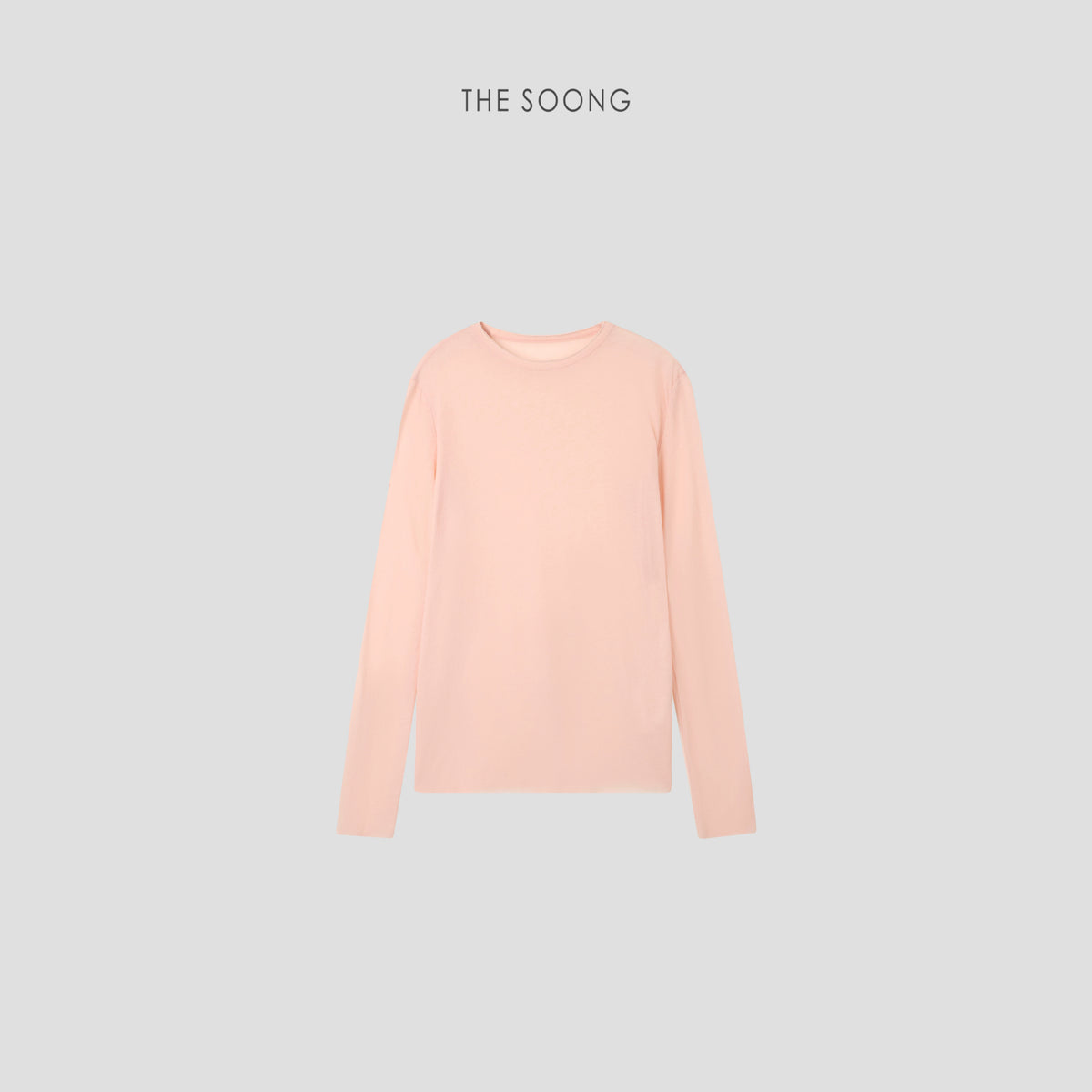 THESOONG / Soft-feel mask T, ultra-light 100% cotton breathable relaxed-fit long sleeve T-shirt for women 7181