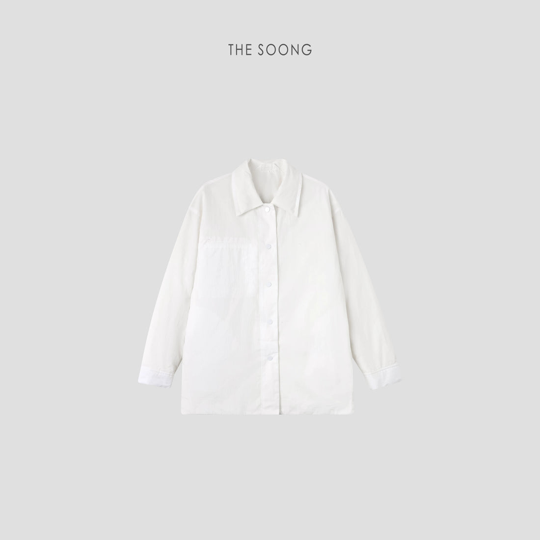 THESOONG/Lightweight Arrival 90% Duck Down Warm Oversized Shirt-style White Down Jacket for Women New Winter Model