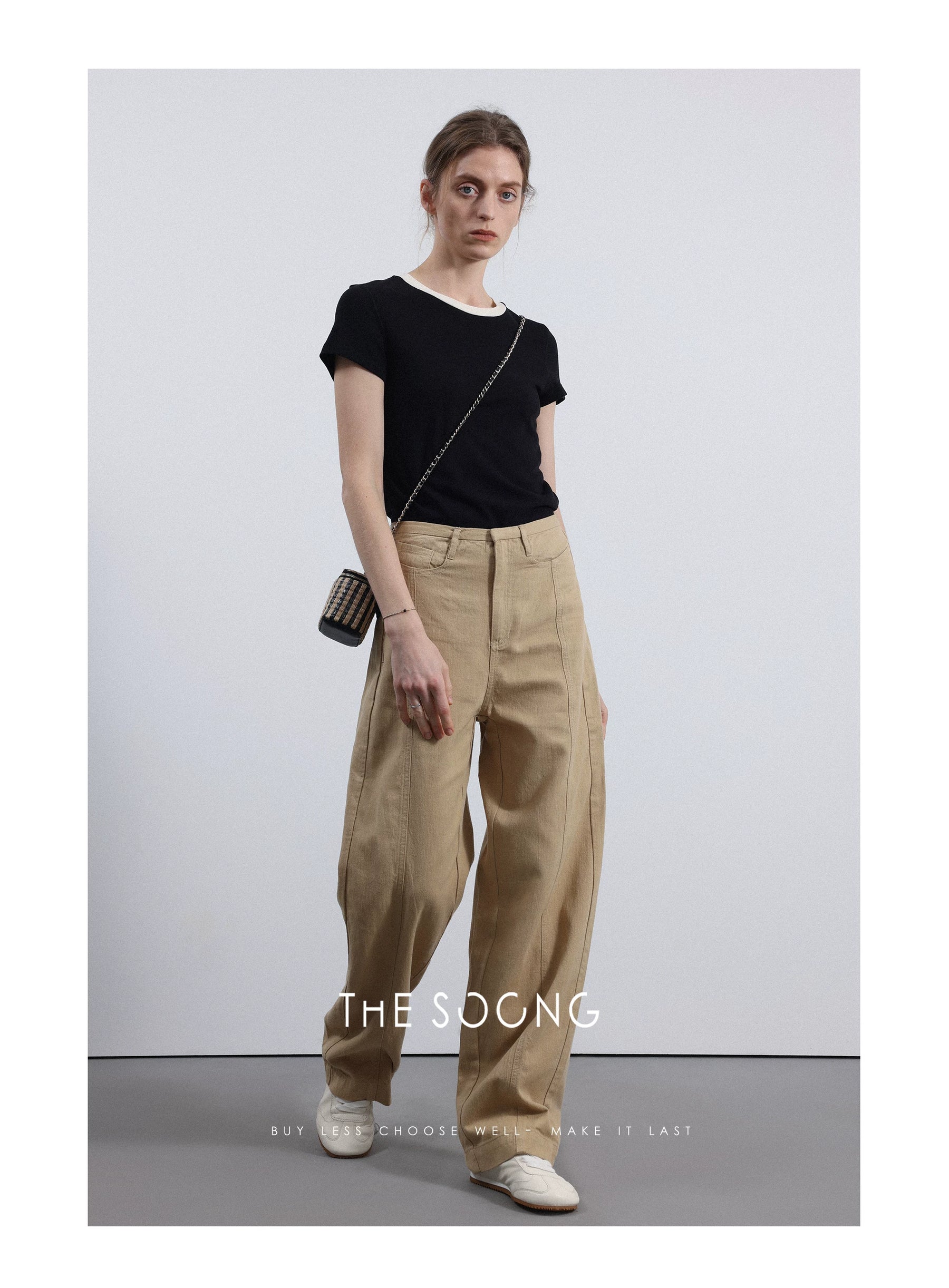 [Clearance] High-level tailored linen-cotton breathable, wrinkle-resistant, straight-leg casual pants for women