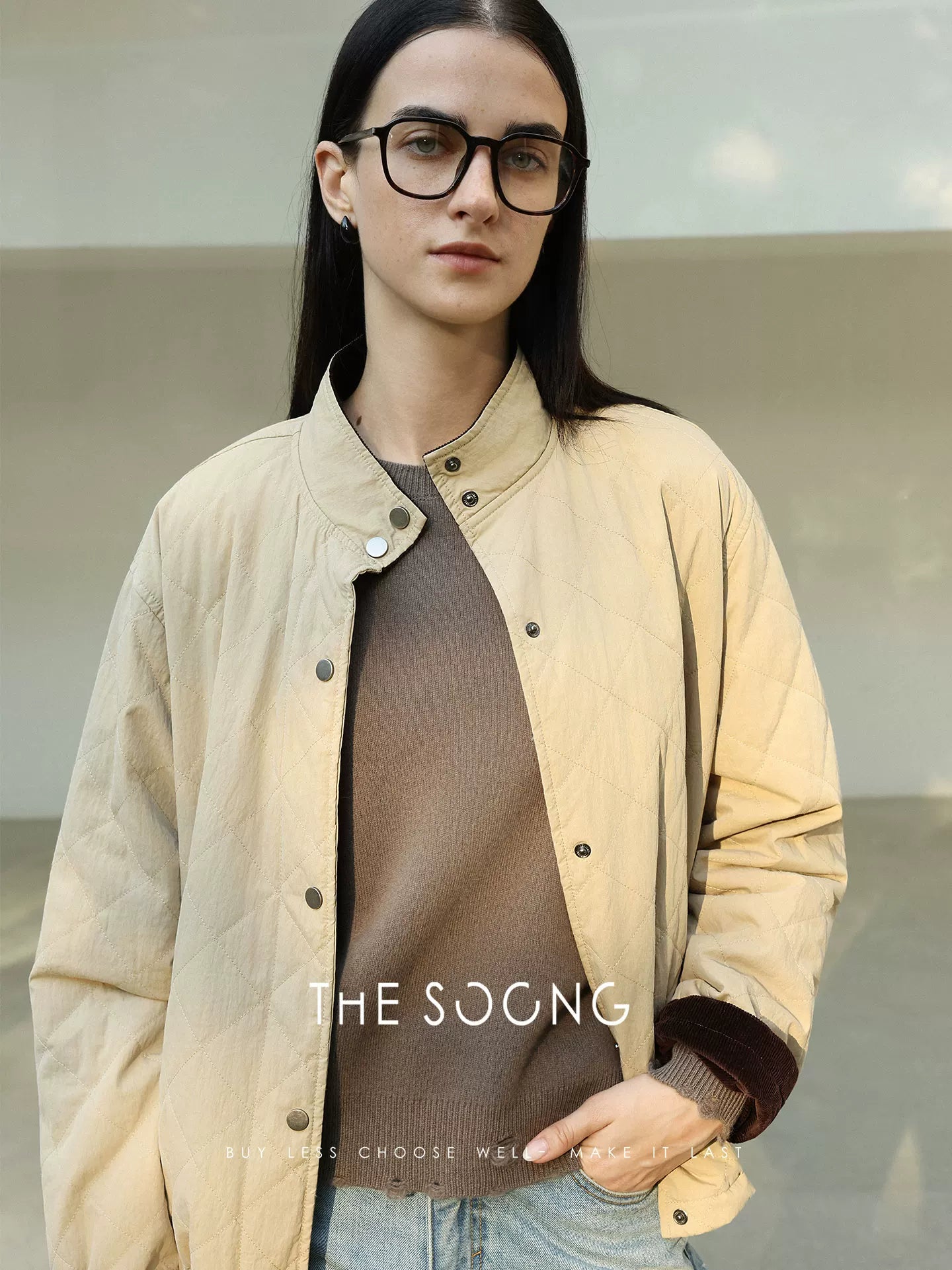 THESOONG / 350g 100% merino wool autumn-winter baseline wool sweater for women, casual round-neck sweater 7661