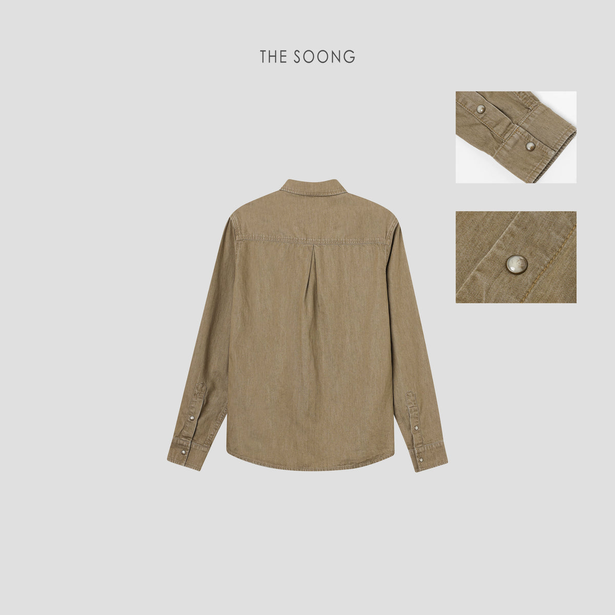 THESOONG/Early Spring New 100% Pure Cotton Classic Versatile Crisp Collared Shirt Jacket for Women 7274