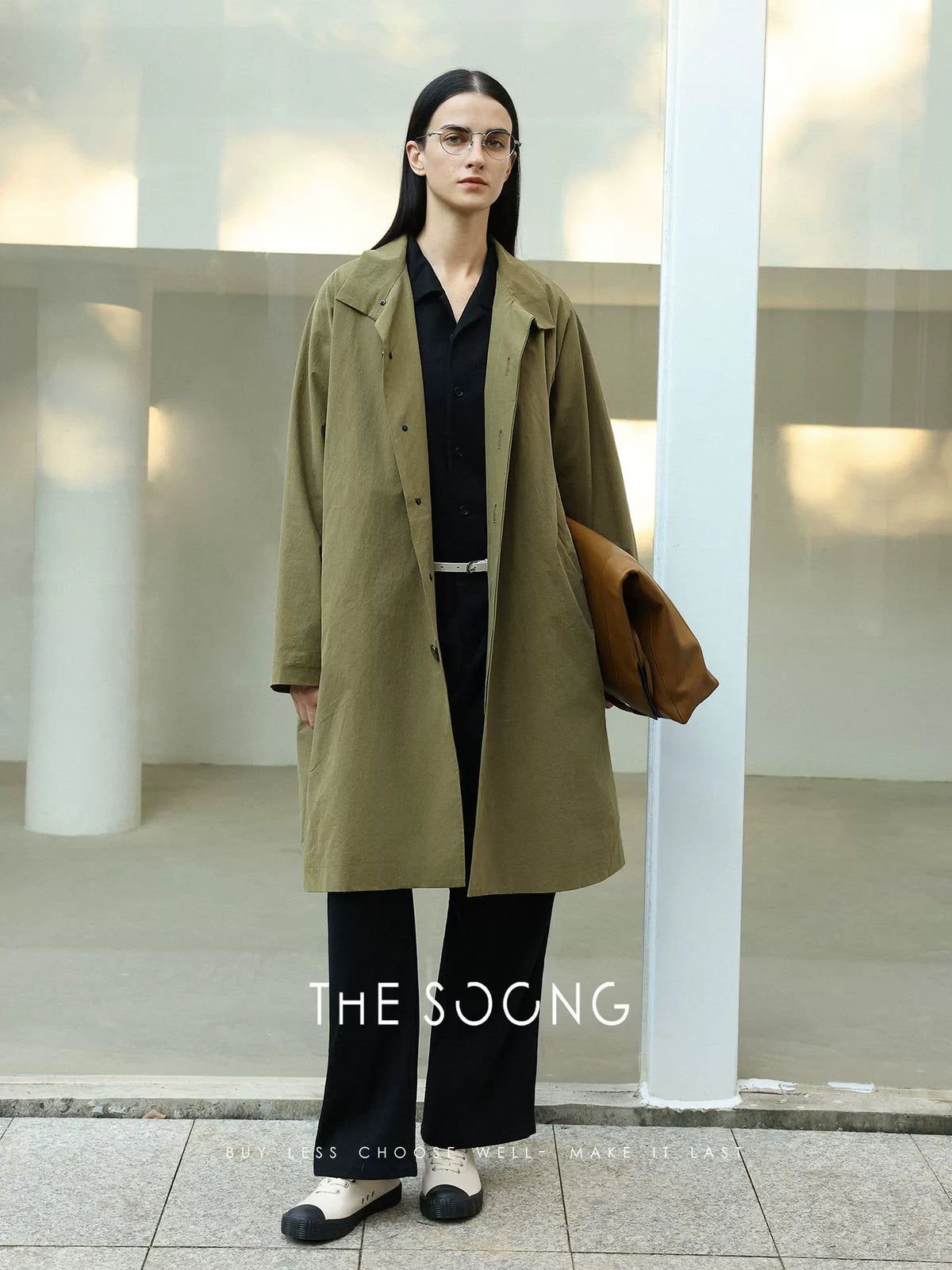 [Clearance 3] Minimalist Straight Long Coat for Women, Cardigan, Versatile Casual Loose Autumn Trench Coat 7654