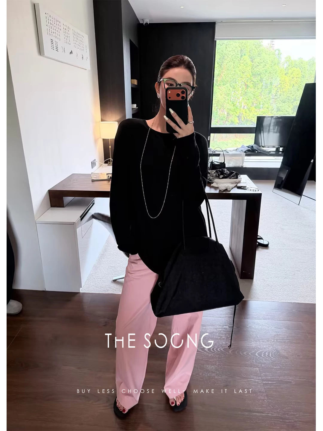 THESOONG/Lightweight Texture 100% Pure Cotton Summer Snowflake Texture Thin Round Neck Long Sleeve T-Shirt for Women 8884