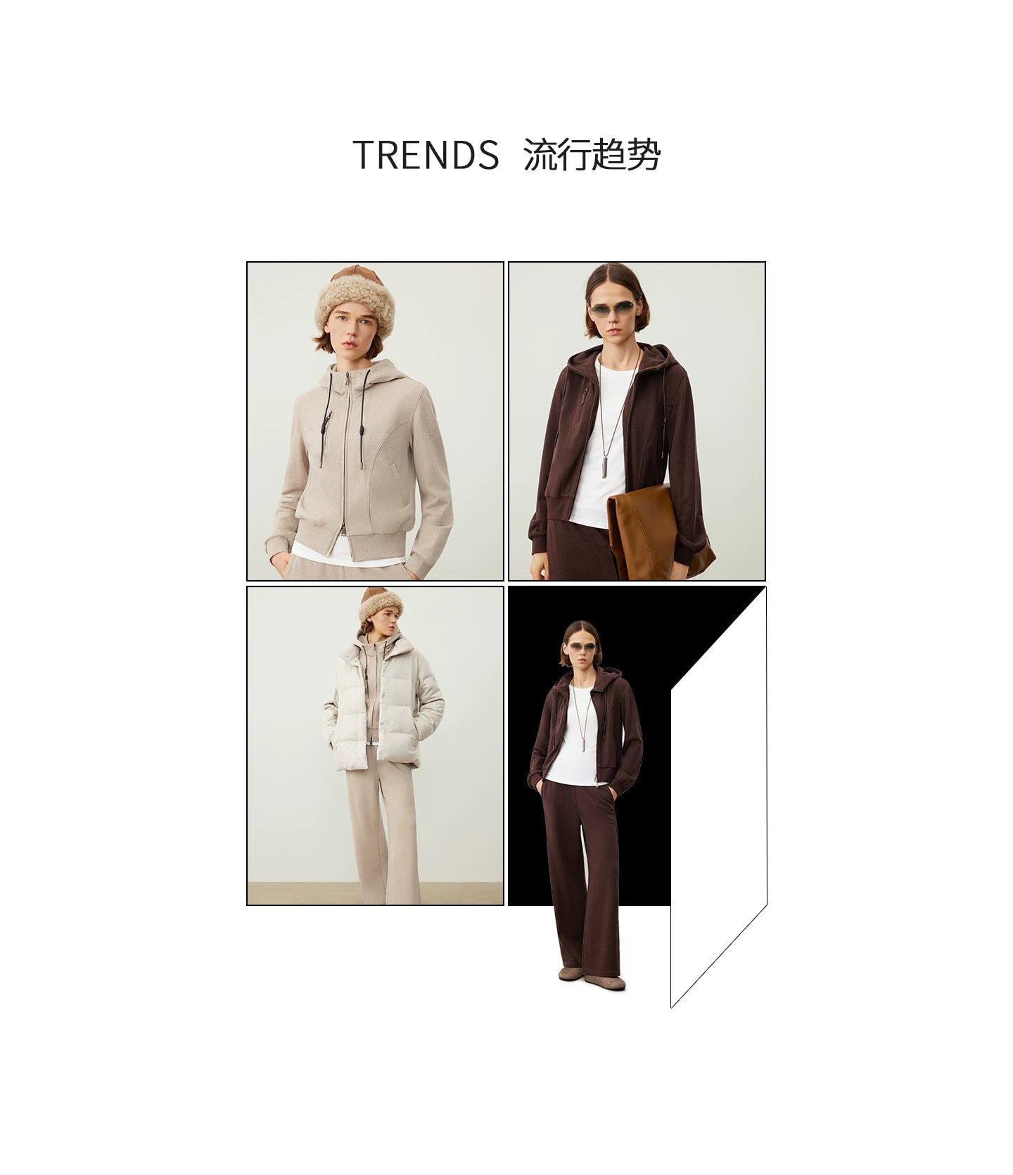 【Clearance 3】High-density Xinjiang pure cotton sweatshirt and sweatpants casual suit women hooded relaxed autumn 7669